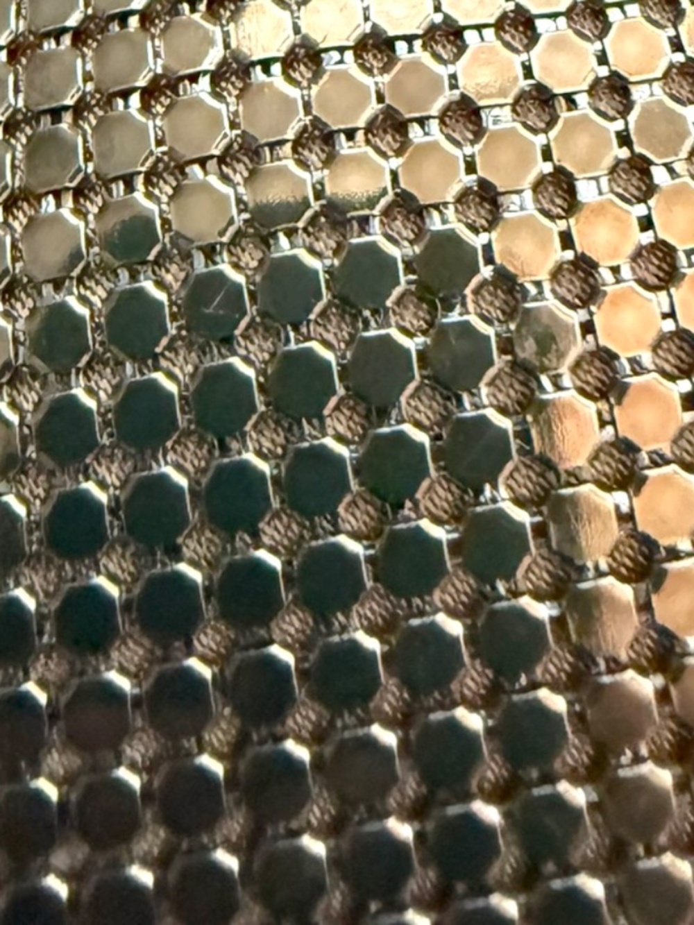 NWT Whiting & Davis Bronze Mesh Spherical Minaudière/Clutch - Picture 6 of 6